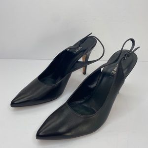 NEW VANELI HEELS BLACK LEATHER